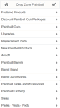 Mobile Screenshot of dropzonepaintball.com